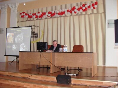 25.03.2016 г. на базе ГБУЗ КО ОКОХБВЛ состоялось областное общество травматологов-ортопедов. На фото председатель общества главный травматолог-ортопед области Рудаев В.И.